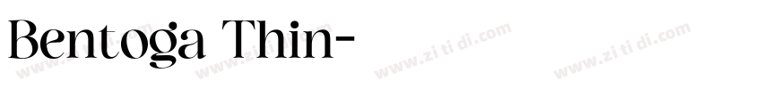 Bentoga Thin字体转换